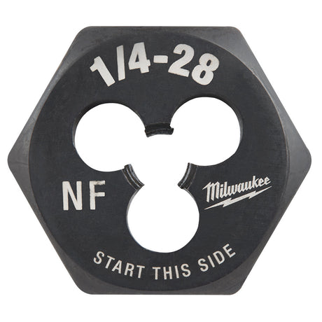 Milwaukee 49-57-5338 1/4"-28 NF 1-Inch Hex Threading Die