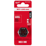 Milwaukee 49-57-5341 M7-1.00 mm 1-Inch Hex Threading Die - 11