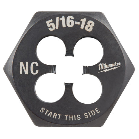 Milwaukee 49-57-5342 5/16"-18 NC 1-Inch Hex Threading Die