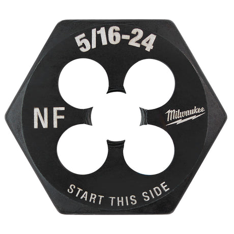 Milwaukee 49-57-5344 5/16"-24 NF 1-Inch Hex Threading Die