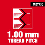 Milwaukee 49-57-5345 M8-1.00 mm 1-Inch Hex Threading Die - 2