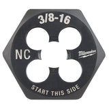 Milwaukee 49-57-5348 3/8"-16 NC 1-Inch Hex Threading Die