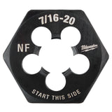 Milwaukee 49-57-5357 7/16"-20 NF 1-Inch Hex Threading Die