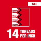 Milwaukee 49-57-5393 1/2"-14 NPT 2-1/6" Hex Threading Die - 2
