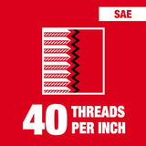 Milwaukee 49-57-5508 4-40 NC Straight Flute Plug Tap & #43 Drill Bit - 2