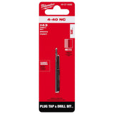 Milwaukee 49-57-5508 4-40 NC Straight Flute Plug Tap & #43 Drill Bit - 11
