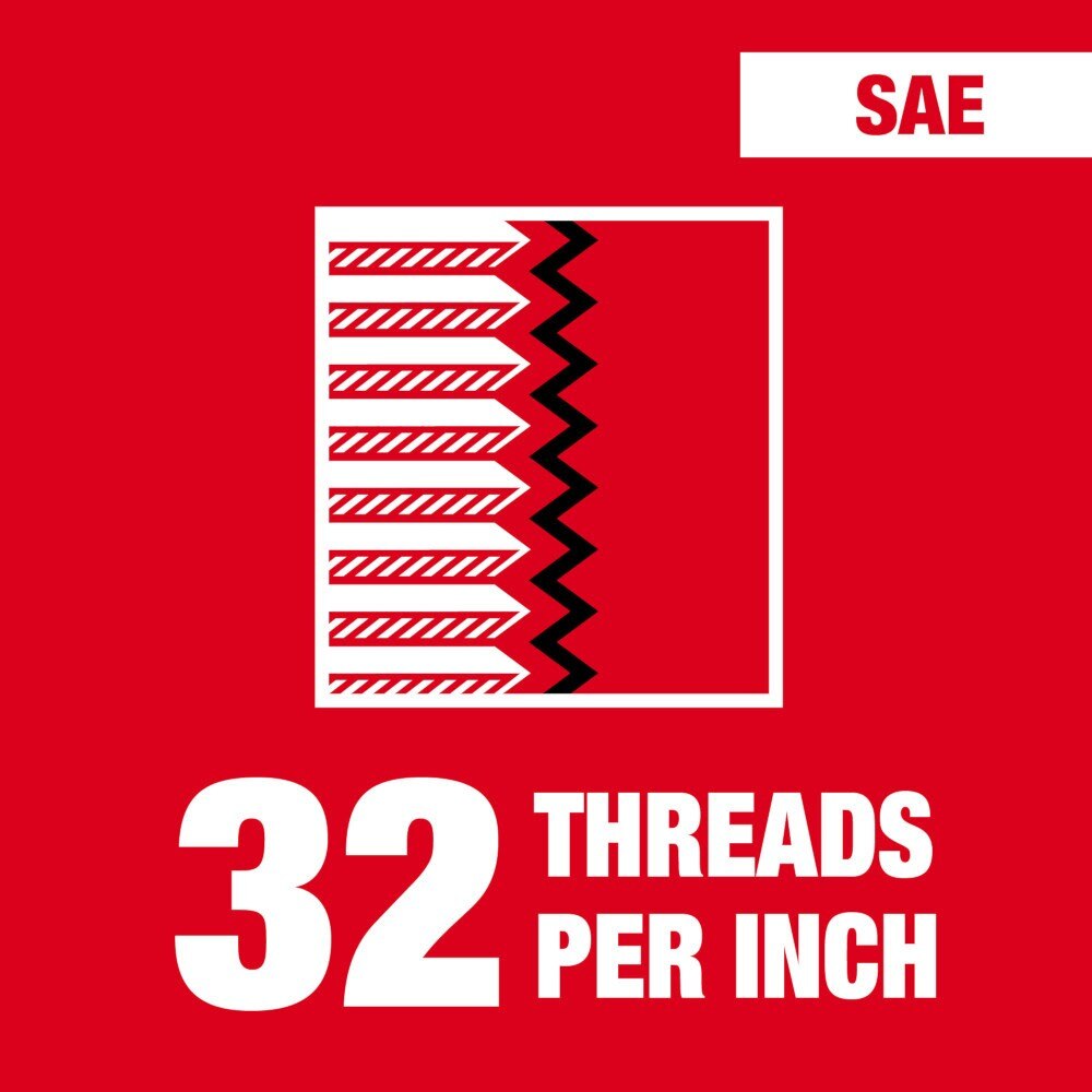Milwaukee 49-57-5515 6-32 NC Straight Flute Plug Tap & #36 Drill Bit - 2