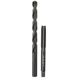 Milwaukee 49-57-5542 5/16"-18 NC Straight Flute Plug Tap & F Drill Bit