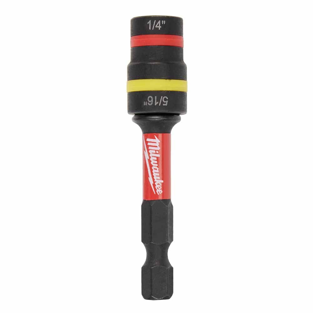 Milwaukee 49-66-4542 SHOCKWAVE Impact Duty 1/4" and 5/16" x 2-1/4" QUIK-CLEAR 2-in-1 Magnetic Nut Driver - 4