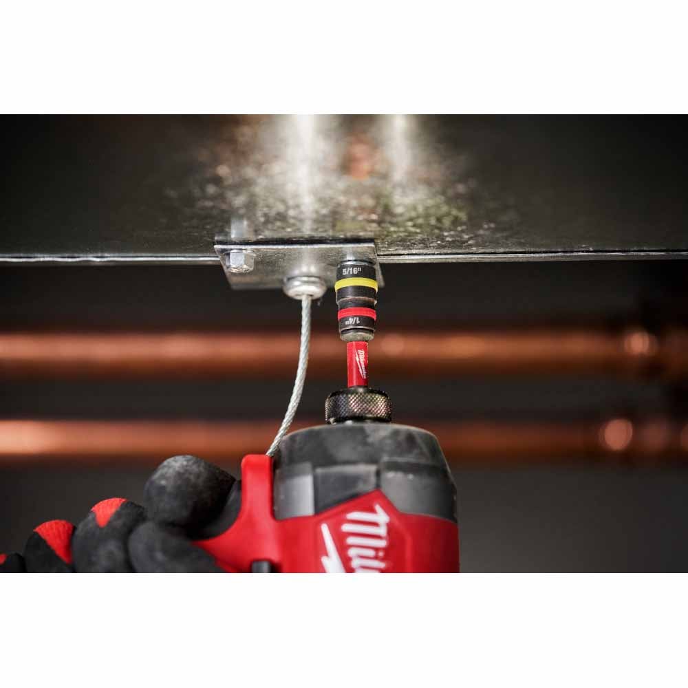 Milwaukee 49-66-4542 SHOCKWAVE Impact Duty 1/4" and 5/16" x 2-1/4" QUIK-CLEAR 2-in-1 Magnetic Nut Driver - 8