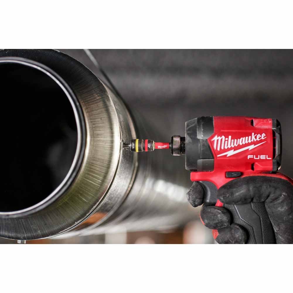 Milwaukee 49-66-4542 SHOCKWAVE Impact Duty 1/4" and 5/16" x 2-1/4" QUIK-CLEAR 2-in-1 Magnetic Nut Driver - 10