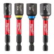 Milwaukee 49-66-4566 2-9/16" SHOCKWAVE Impact Duty Magnetic Nut Driver Set (4 Piece)