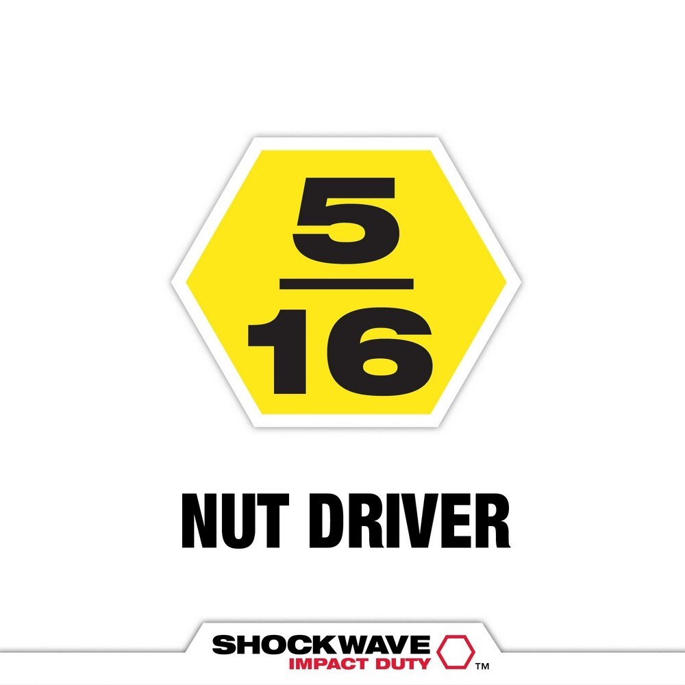 Milwaukee 49-66-4683 SHOCKWAVE Impact Duty 5/16" x 6" Magnetic Nut Driver BULK 10 - 2