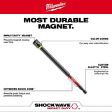 Milwaukee 49-66-4683 SHOCKWAVE Impact Duty 5/16" x 6" Magnetic Nut Driver BULK 10 - 4