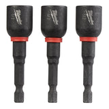 Milwaukee 49-66-4737 Shockwave 2-9/16" Mag Nutdriver 1/2" - Bulk (10)
