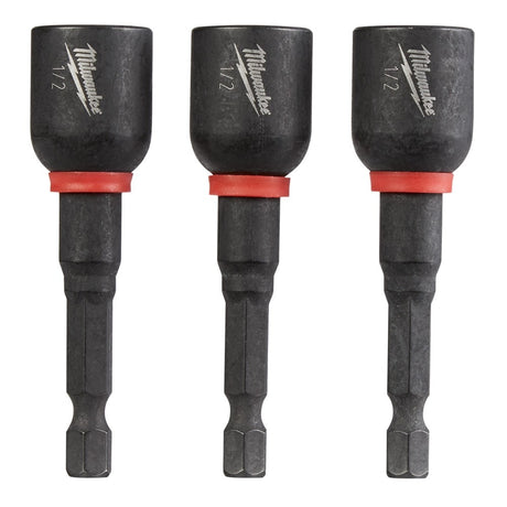 Milwaukee 49-66-4737 Shockwave 2-9/16" Mag Nutdriver 1/2" - Bulk (10)