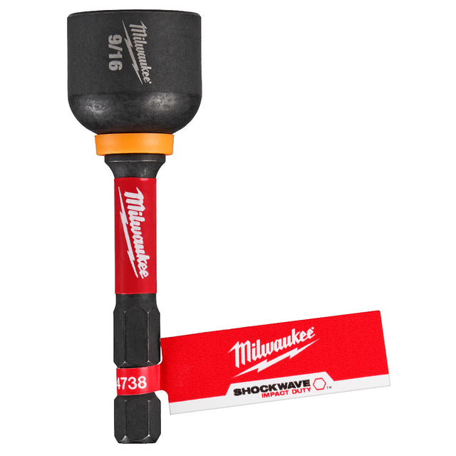 Milwaukee 49-66-4738 SHOCKWAVE Impact Duty 9/16” x 2-9/16” Magnetic Nut Driver