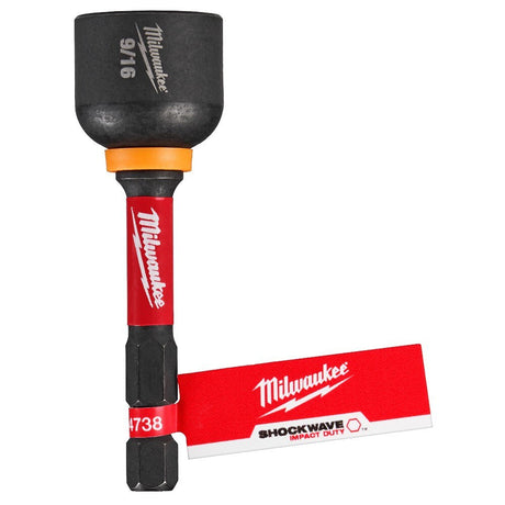 Milwaukee 49-66-4738 SHOCKWAVE Impact Duty 9/16” x 2-9/16” Magnetic Nut Driver