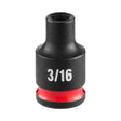 Milwaukee 49-66-6000 SHOCKWAVE Impact Duty 1/4" Drive 3/16" 6 Point SAE Impact Socket