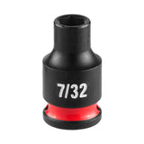 Milwaukee 49-66-6001 SHOCKWAVE 1/4" Drive 7/32" SAE Standard 6 Point Impact Socket