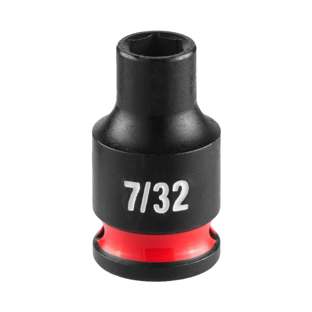 Milwaukee 49-66-6001 SHOCKWAVE 1/4" Drive 7/32" SAE Standard 6 Point Impact Socket