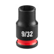 Milwaukee 49-66-6003 SHOCKWAVE Impact Duty 1/4" Drive 9/32" SAE 6 Point Impact Socket