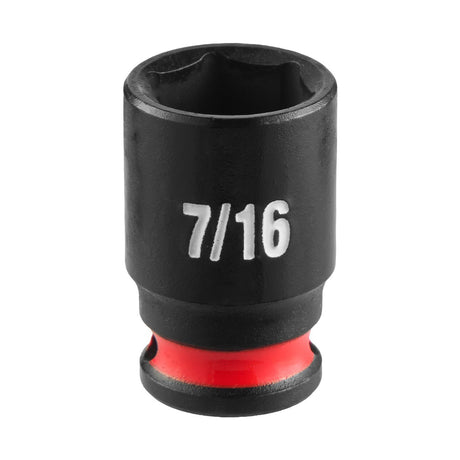 Milwaukee 49-66-6007 Shockwave Impact Duty 1/4" Drive 7/16" 6 Point Impact Socket