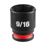 Milwaukee 49-66-6009 SHOCKWAVE 1/4" Drive 9/16" SAE 6 Point Impact Socket
