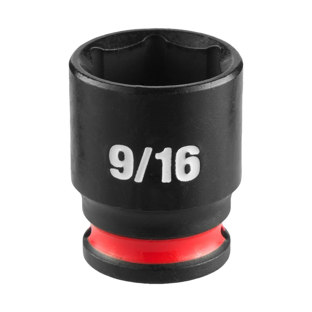 Milwaukee 49-66-6009 SHOCKWAVE 1/4" Drive 9/16" SAE 6 Point Impact Socket