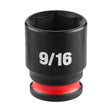Milwaukee 49-66-6009 SHOCKWAVE 1/4" Drive 9/16" SAE 6 Point Impact Socket