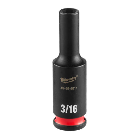 Milwaukee 49-66-6011 1/4" Drive 3/16" Deep 6-Point Impact Socket