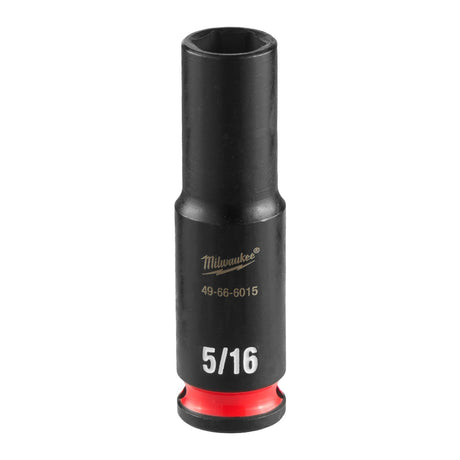Milwaukee 49-66-6015 SHOCKWAVE 1/4" Drive 5/16" Deep 6 Point Impact Socket