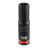 Milwaukee 49-66-6016 SHOCKWAVE Impact Duty 1/4" Drive 11/32" Deep 6 Point Impact Socket
