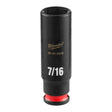 Milwaukee 49-66-6018 SHOCKWAVE Impact Duty 1/4" Drive 7/16" Deep 6 Point Impact Socket