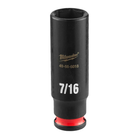 Milwaukee 49-66-6018 SHOCKWAVE Impact Duty 1/4" Drive 7/16" Deep 6 Point Impact Socket
