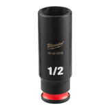 Milwaukee 49-66-6019 Shockwave Impact Duty 1/4" Drive 1/2" Deep 6 Point Impact Socket