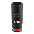 Milwaukee 49-66-6020 SHOCKWAVE Impact Duty 1/4" Drive 9/16" Deep 6 Point Impact Socket