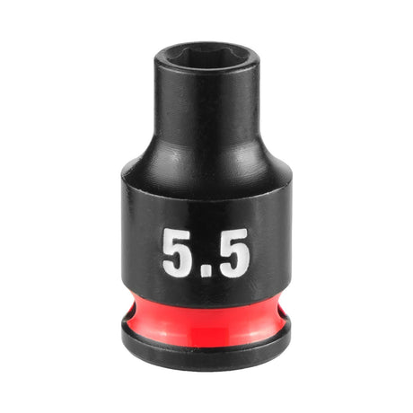 Milwaukee 49-66-6025 SHOCKWAVE 1-4" Drive 5.5 mm 6 Point Metric Impact Socket