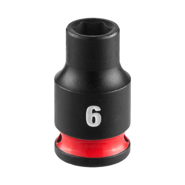 Milwaukee 49-66-6026 Shockwave Impact Duty 1/4" Drive 6mm 6 Point Metric Socket