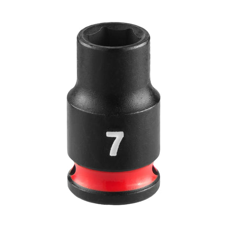 Milwaukee 49-66-6027 SHOCKWAVE Impact Duty 1/4" Drive 7 mm Standard 6 Point Impact Socket