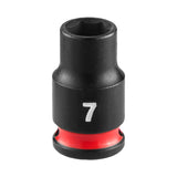 Milwaukee 49-66-6027 SHOCKWAVE Impact Duty 1/4" Drive 7 mm Standard 6 Point Impact Socket