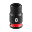 Milwaukee 49-66-6028 SHOCKWAVE Impact Duty 1-4" Drive 8 mm Standard 6 Point Socket