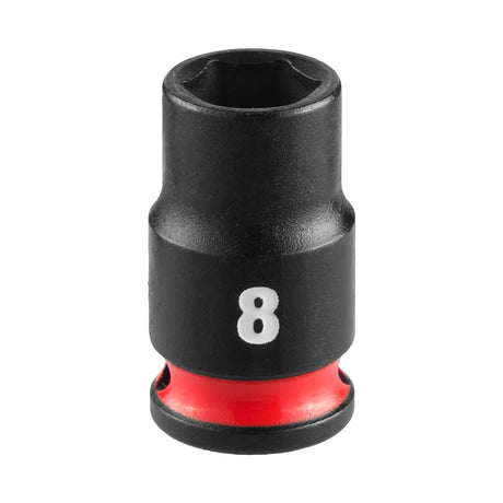 Milwaukee 49-66-6028 SHOCKWAVE Impact Duty 1-4" Drive 8 mm Standard 6 Point Socket