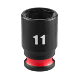 Milwaukee 49-66-6031 SHOCKWAVE Impact Duty 1/4" Drive 11 mm Standard 6 Point Impact Socket
