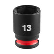 Milwaukee 49-66-6033 1/4" Drive 13 mm 6-Point Metric Impact Socket