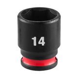 Milwaukee 49-66-6034 SHOCKWAVE Impact Duty 1/4" Drive 14 mm 6-Point Standard Impact Socket