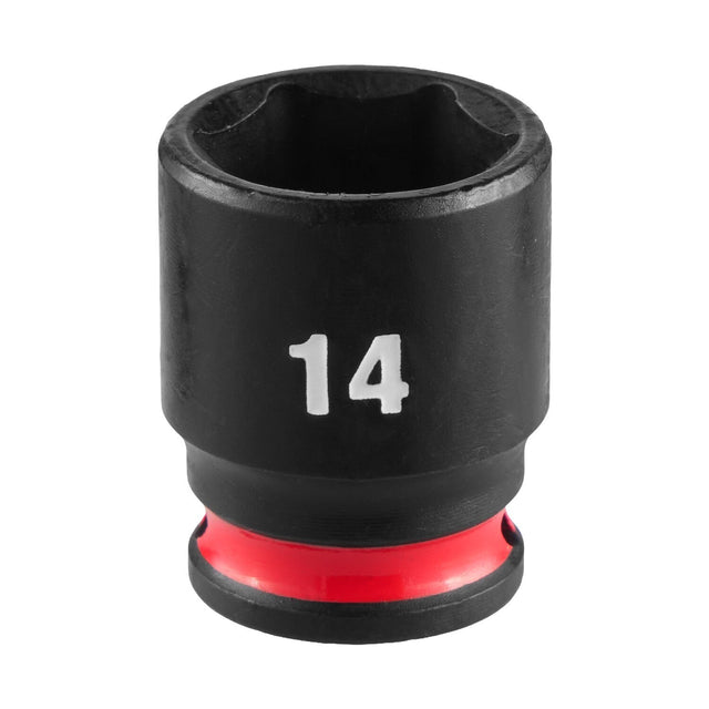 Milwaukee 49-66-6034 SHOCKWAVE Impact Duty 1/4" Drive 14 mm 6-Point Standard Impact Socket