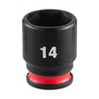 Milwaukee 49-66-6034 SHOCKWAVE Impact Duty 1/4" Drive 14 mm 6-Point Standard Impact Socket