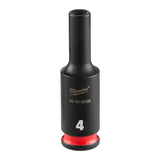 Milwaukee 49-66-6036 1/4" Drive 4 mm Deep 6 Point Impact Socket