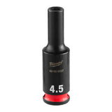 Milwaukee 49-66-6037 SHOCKWAVE Impact Duty 1/4" Drive 4.5 mm Deep 6 Point Impact Socket